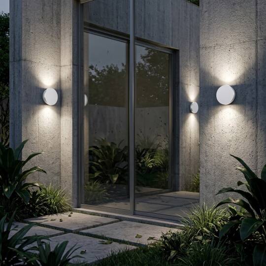 ACK 12W-CCT Seçilebilir Renk Sıcaklıklı 1200 lm Ambiyans LED Duvar Apliği (Beyaz) AT15-01290 - 2