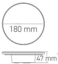 ACK 12W-CCT Seçilebilir Renk Sıcaklıklı 1200 lm Ambiyans LED Duvar Apliği (Siyah) AT15-01291 - 5