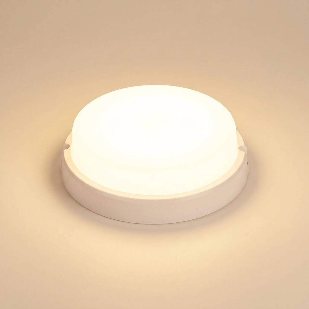 ACK 12W 3000K Günışığı 900 lm Yuvarlak LED Bulkhead Armatür AT10-01200 - 3