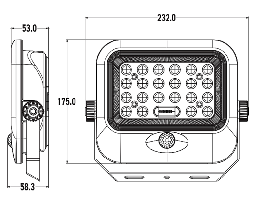 ACK 150W 6500K Beyaz Sensörlü Solar LED Projektör (Siyah) AT65-19432 - 5