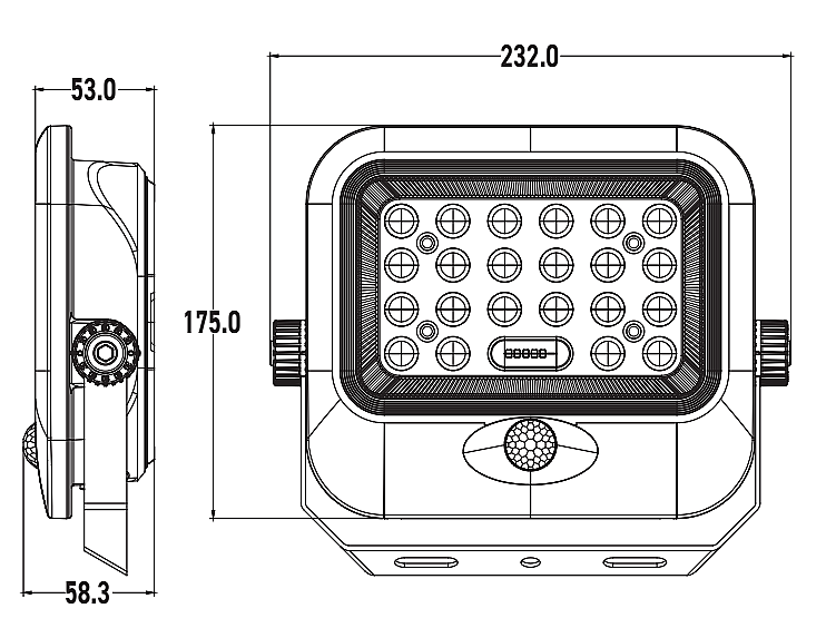 ACK 150W 6500K Beyaz Sensörlü Solar LED Projektör (Siyah) AT65-19432 - 5