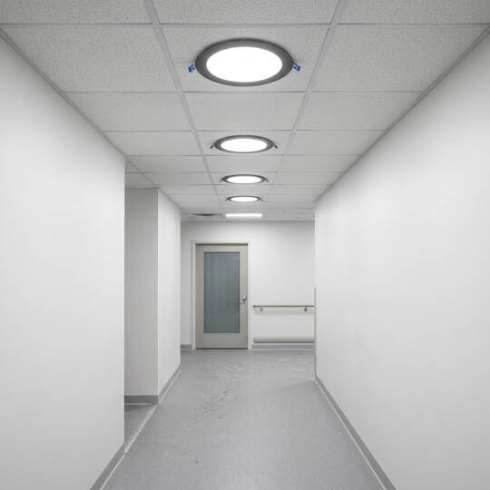 ACK 15W 4000K Ilık Beyaz 1350lm Sıva Altı Yuvarlak Led Panel (Ø190 mm Siyah Kasa) AP01-01511 - 2