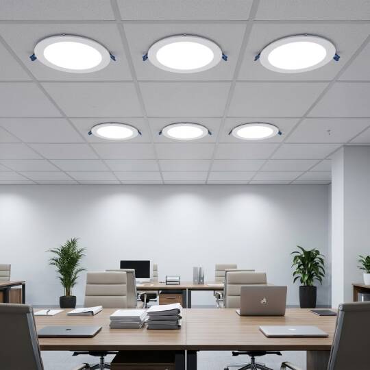 ACK 15W 6500K Beyaz 1350lm Sıva Altı Yuvarlak Led Panel (Ø190 mm Beyaz Kasa) AP01-01530 - 2