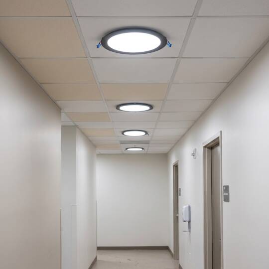 ACK 15W 6500K Beyaz 1350lm Sıva Altı Yuvarlak Led Panel (Ø190 mm Siyah Kasa) AP01-01531 - 2