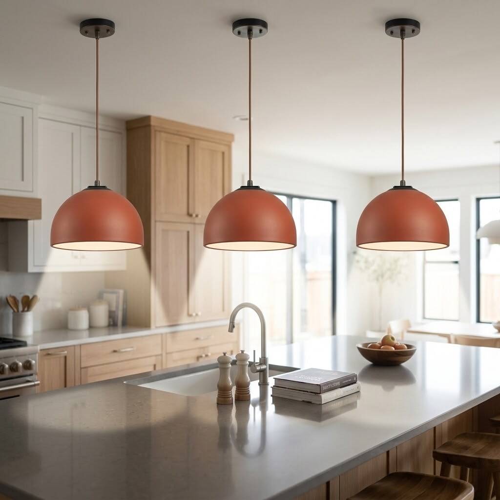ACK 15W CCT (3 Renk) 48V Loomis Kemerli Sistem Armatürü Mantar Küre Sarkıt (Koyu Kırmızı (Dark Red)) AD55-03397 - 2
