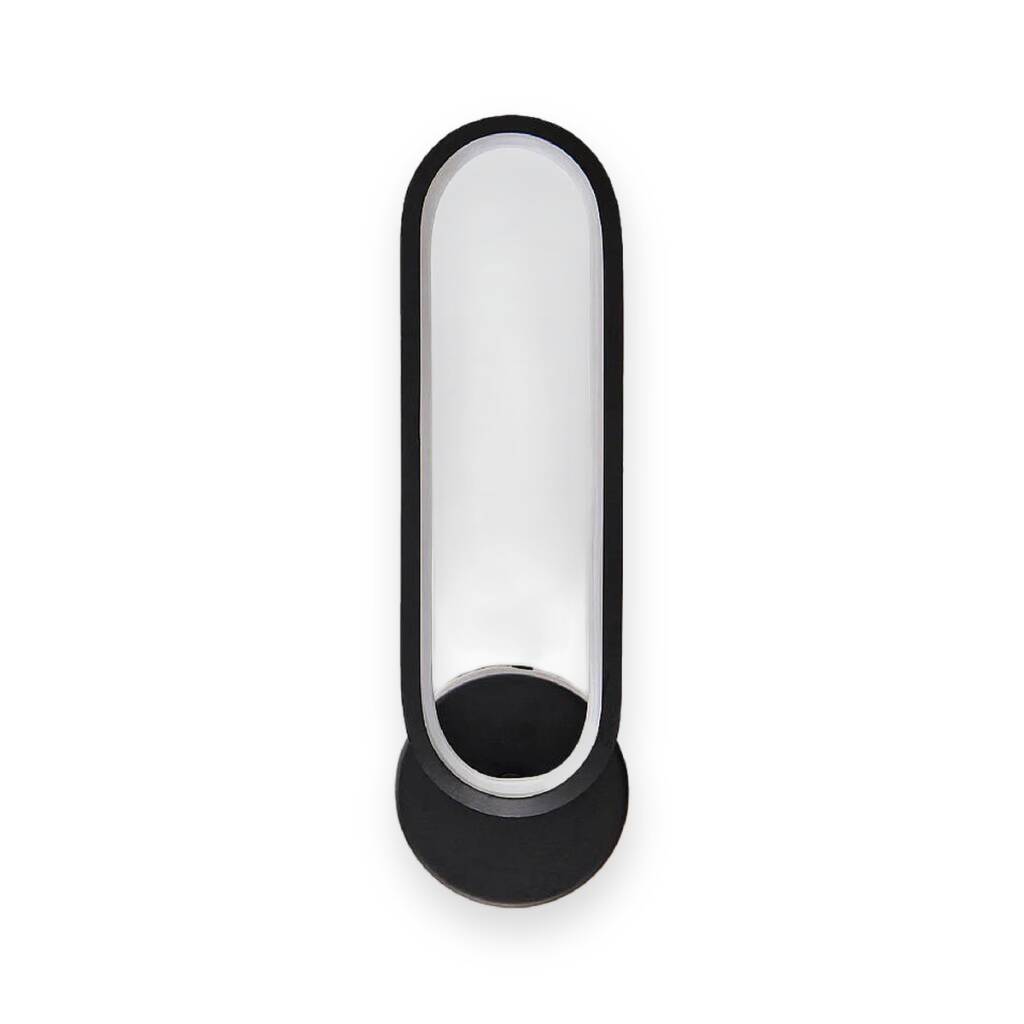 ACK 15W Dekoratif LED Linear Armatür 30 cm x 10 cm Oval (Hap) Siyah Kasa AL02-26001 - 1