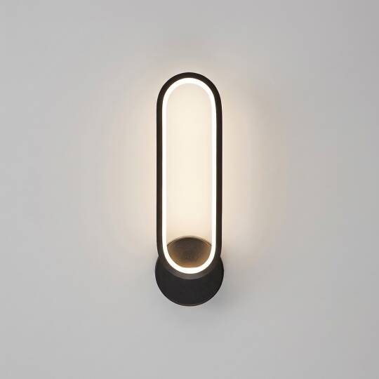 ACK 15W Dekoratif LED Linear Armatür 30 cm x 10 cm Oval (Hap) Siyah Kasa AL02-26001 - 3