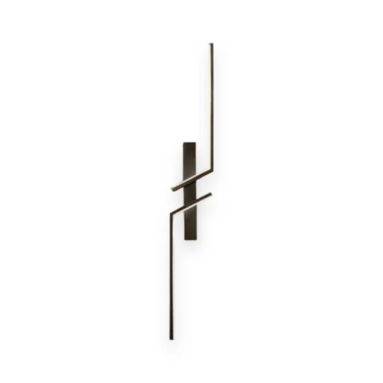 ACK 15W Dekoratif LED Linear Armatür 50 cm x 15 cm Dikey Çapraz Siyah Kasa AL02-00901