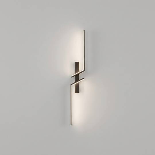 ACK 15W Dekoratif LED Linear Armatür 50 cm x 15 cm Dikey Çapraz Siyah Kasa AL02-00901 - 3