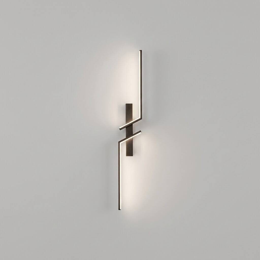 ACK 15W Dekoratif LED Linear Armatür 50 cm x 15 cm Dikey Çapraz Siyah Kasa AL02-00901 - 3