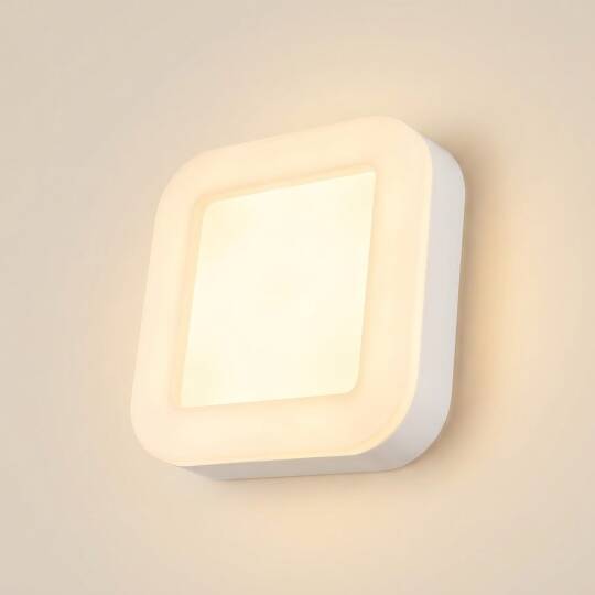 ACK 15W 3000K Günışığı 980 lm Kare LED Bulkhead Armatür (ABS Gövde) AT10-21500 - 3
