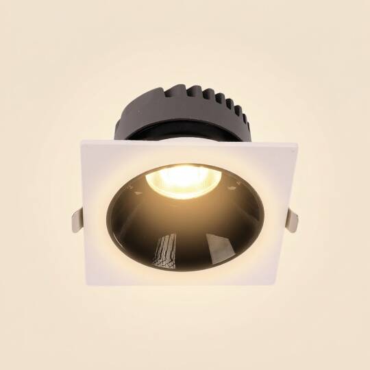 ACK 18W 3000K Günışığı 1530lm Kamaşma Önleyici (Dark Light) Sıva Altı Kare Spot (115x115 mm Beyaz Kasa) AD10-02500 - 3