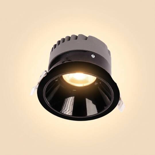 ACK 18W 3000K Günışığı 1530lm Kamaşma Önleyici (Dark Light) Sıva Altı Spot (Ø104 mm Siyah Kasa) AD10-02101 - 3