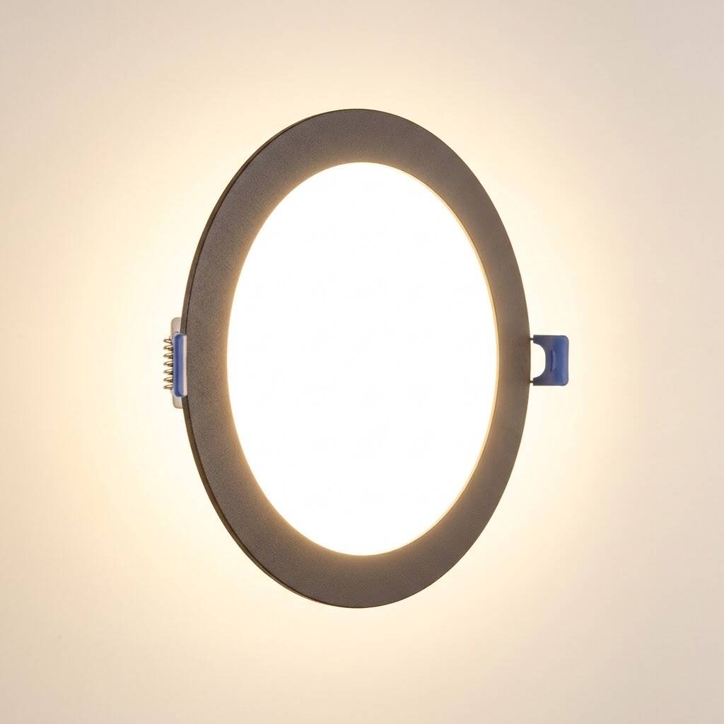 ACK 18W 3000K Günışığı 1620lm Sıva Altı Yuvarlak Led Panel (Ø225 mm Siyah Kasa) AP01-01801 - 3