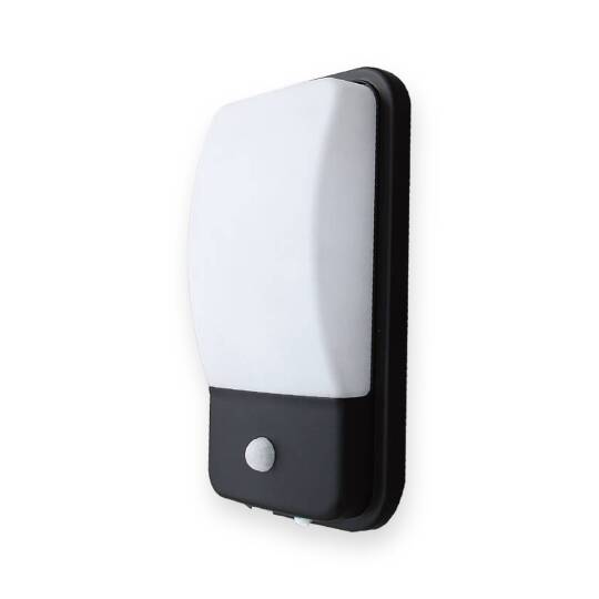 ACK 18W 3000K Günışığı PIR Sensörlü Dış/İç Mekan LED Aplik (Siyah Kasa) AH07-05401