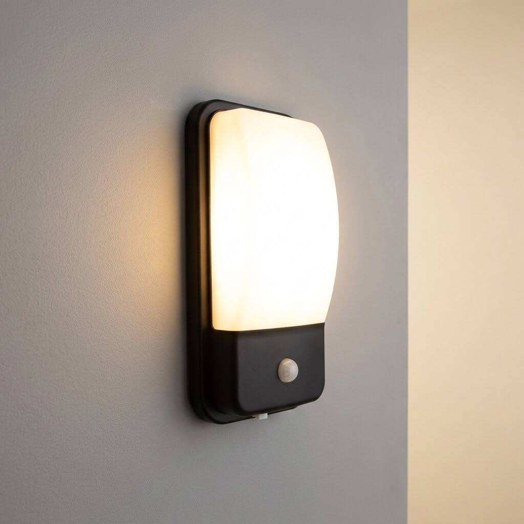 ACK 18W 3000K Günışığı PIR Sensörlü Dış/İç Mekan LED Aplik (Siyah Kasa) AH07-05401 - 3