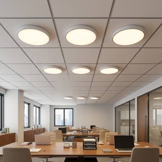 ACK 18W 3000K Günışığı Sıva Üstü Yuvarlak Led Panel (Ø120 mm Beyaz Kasa) AP05-01800 - 2