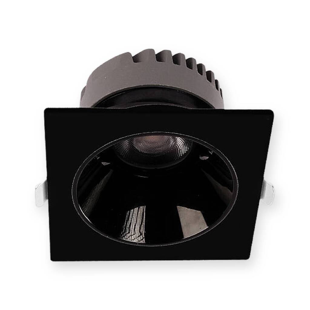 ACK 18W 4000K Ilık Beyaz 1566lm Kamaşma Önleyici (Dark Light) Sıva Altı Kare Spot (115x115 mm Siyah Kasa) AD10-02511 - 1