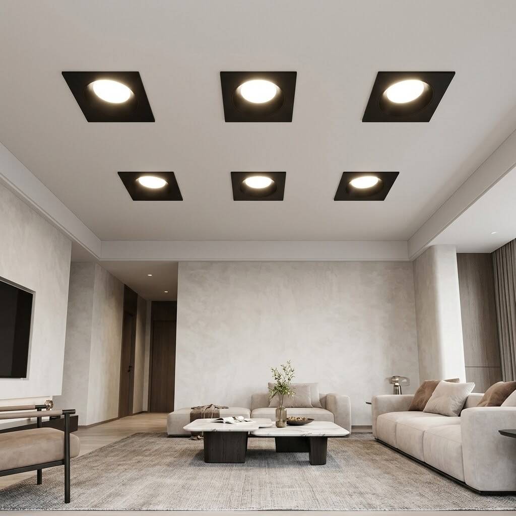 ACK 18W 4000K Ilık Beyaz 1566lm Kamaşma Önleyici (Dark Light) Sıva Altı Kare Spot (115x115 mm Siyah Kasa) AD10-02511 - 2