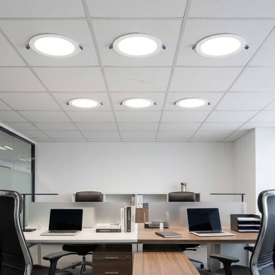 ACK 18W 4000K Ilık Beyaz 1620lm Sıva Altı Yuvarlak Led Panel (Ø225 mm Beyaz Kasa) AP01-01810 - 2