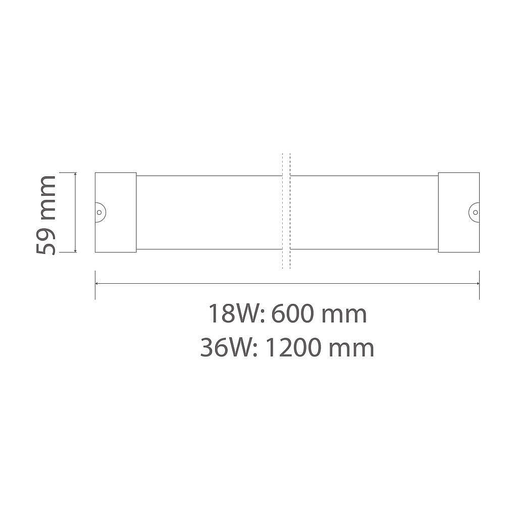 ACK 18W 4000K Ilık Beyaz 1850lm Uranüs LED Bant Armatür AN28-00613 - 5