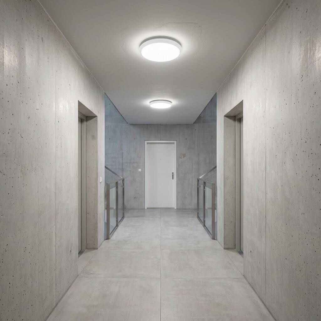 ACK 18W 4000K Ilık Beyaz Düz (Sensörsüz) LED Tavan Armatürü / Bulkhead (Beyaz Kasa) AD02-00110 - 2