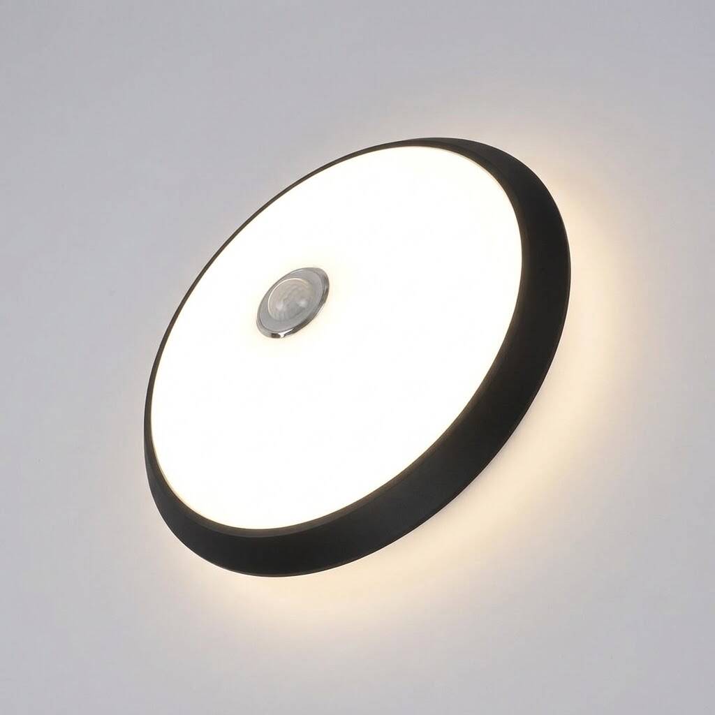 ACK 18W 4000K Ilık Beyaz PIR Hareket Sensörlü LED Tavan Armatürü (Siyah Kasa) AC17-00111 - 3