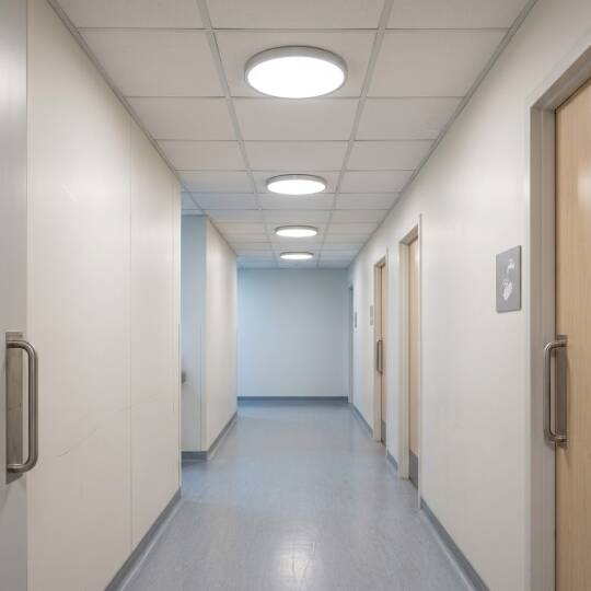 ACK 18W 4000K Ilık Beyaz Sıva Üstü Yuvarlak Led Panel (Ø120 mm Siyah Kasa) AP05-01811 - 2