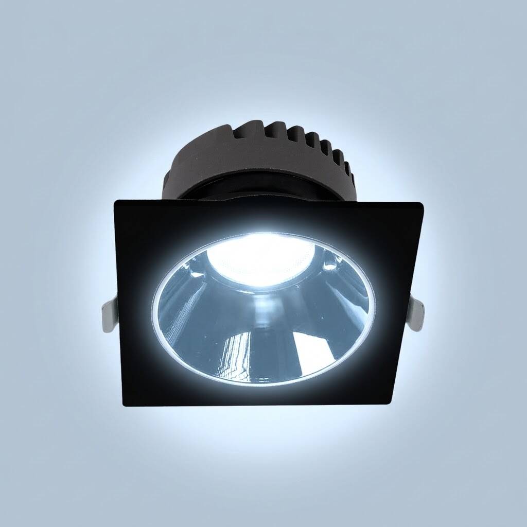 ACK 18W 6500K Beyaz 1620lm Kamaşma Önleyici (Dark Light) Sıva Altı Kare Spot (115x115 mm Siyah Kasa) AD10-02531 - 3