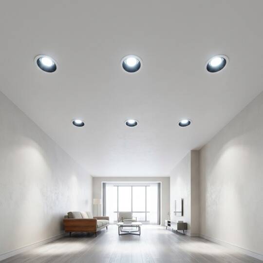 ACK 18W 6500K Beyaz 1620lm Kamaşma Önleyici (Dark Light) Sıva Altı Spot (Ø104 mm Beyaz Kasa) AD10-02130 - 2
