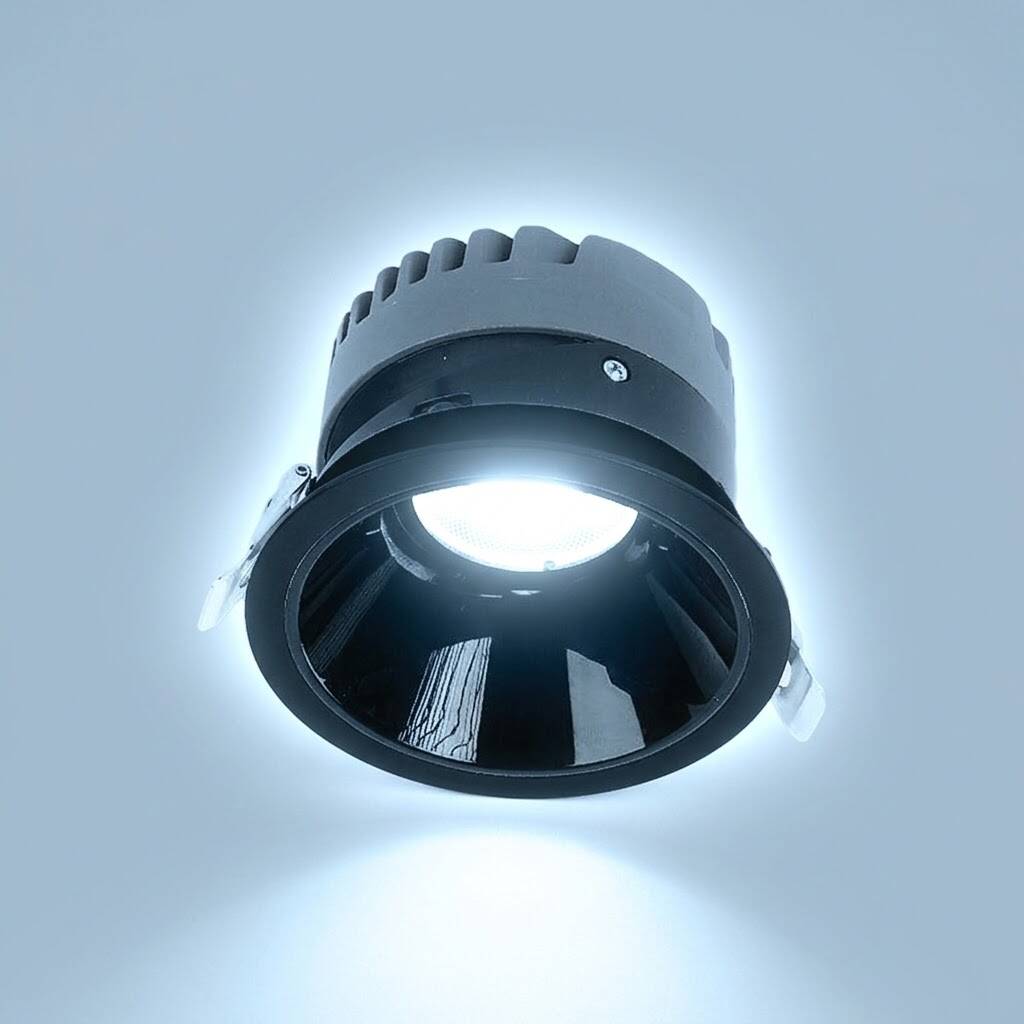 ACK 18W 6500K Beyaz 1620lm Kamaşma Önleyici (Dark Light) Sıva Altı Spot (Ø104 mm Siyah Kasa) AD10-02131 - 3