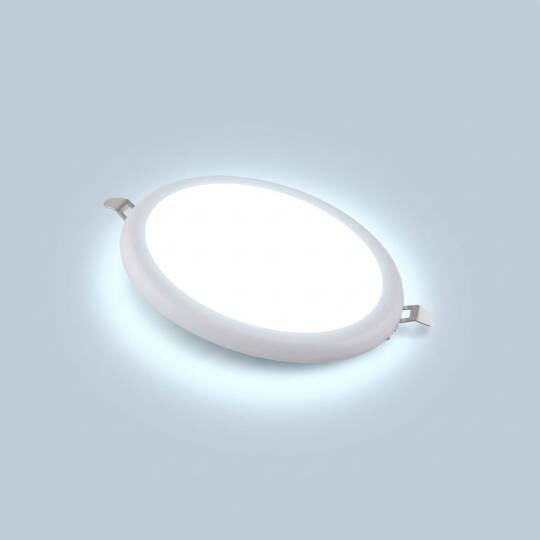 ACK 18W 6500K Beyaz 1850lm Sıva Altı Çerçevesiz Led Panel (Ø120 mm Beyaz Kasa) AP10-01830 - 3