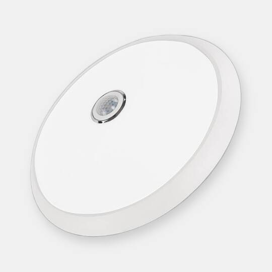 ACK 18W 6500K Beyaz PIR Hareket Sensörlü LED Tavan Armatürü - Acil Aydınlatma Kitli (2 Saat) (Beyaz Kasa) AC18-00130
