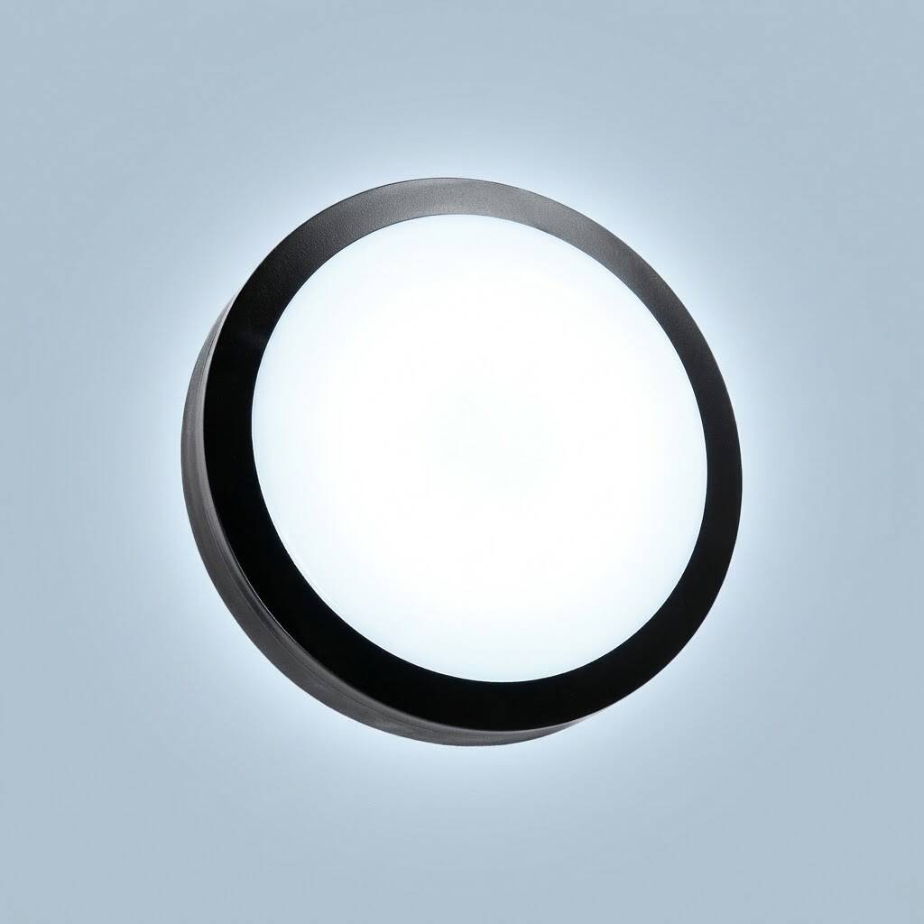 ACK 18W 6500K Beyaz 1190 lm Yuvarlak LED Bulkhead Armatür (PP Gövde) AT10-51831 - 3