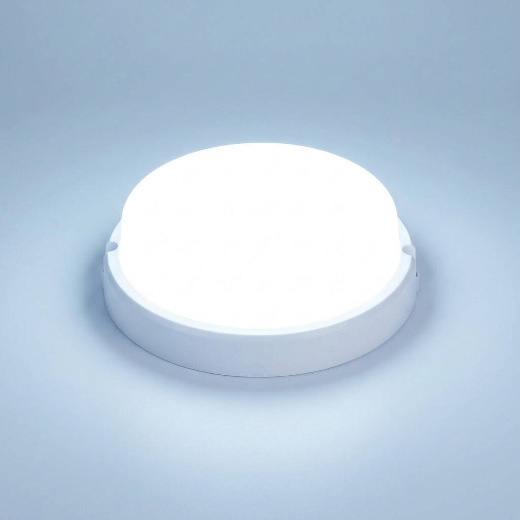 ACK 18W 6500K Beyaz 1350 lm Yuvarlak LED Bulkhead Armatür AT10-01830 - 3