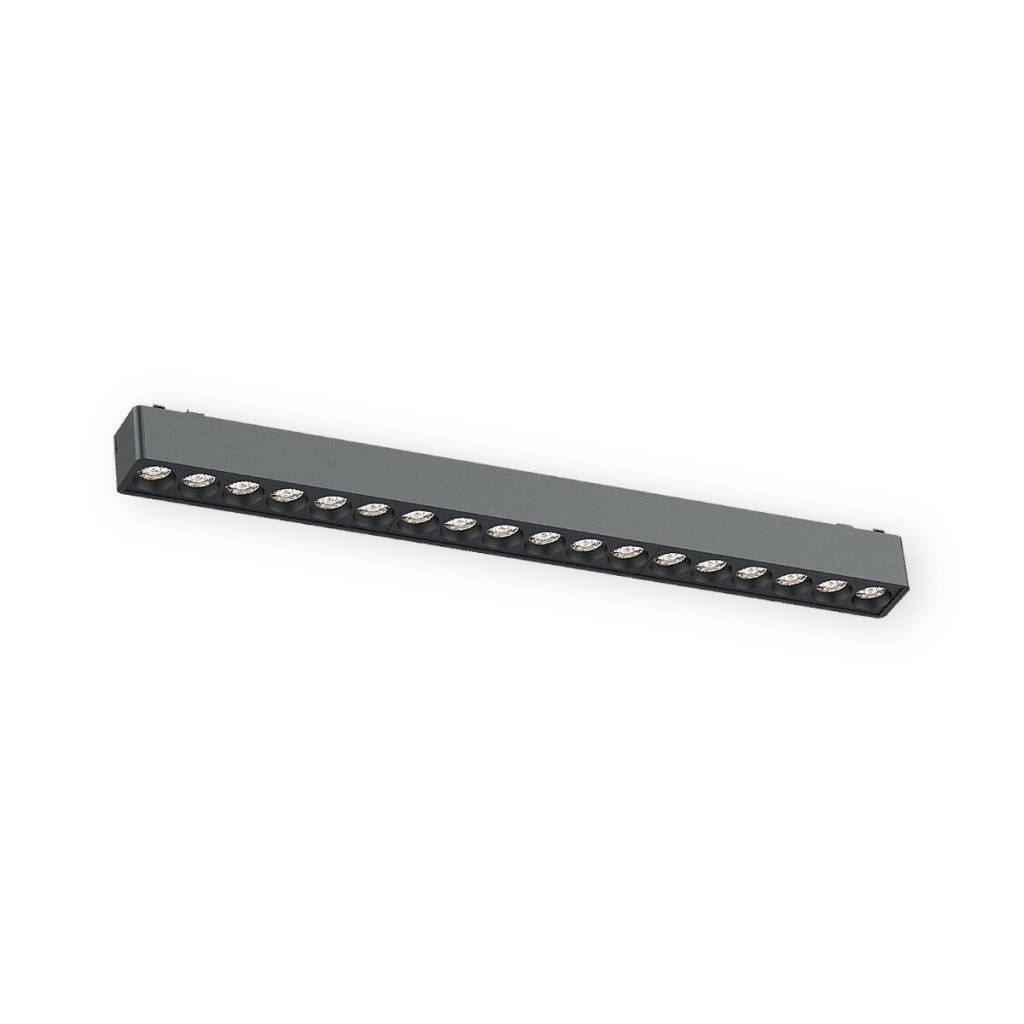 ACK 18W CCT (3 Renk) 48V Magnetik Ray Armatürü Çoklu Dot (Izgara) Siyah Kasa AD45-02391 - 1