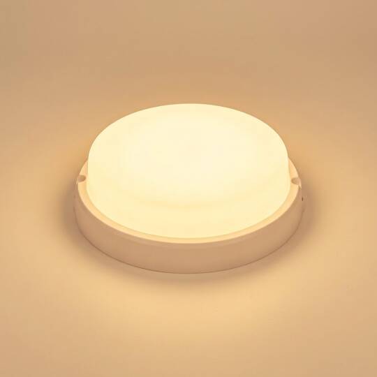 ACK 18W 3000K Günışığı 1350 lm Yuvarlak LED Bulkhead Armatür AT10-01800 - 3