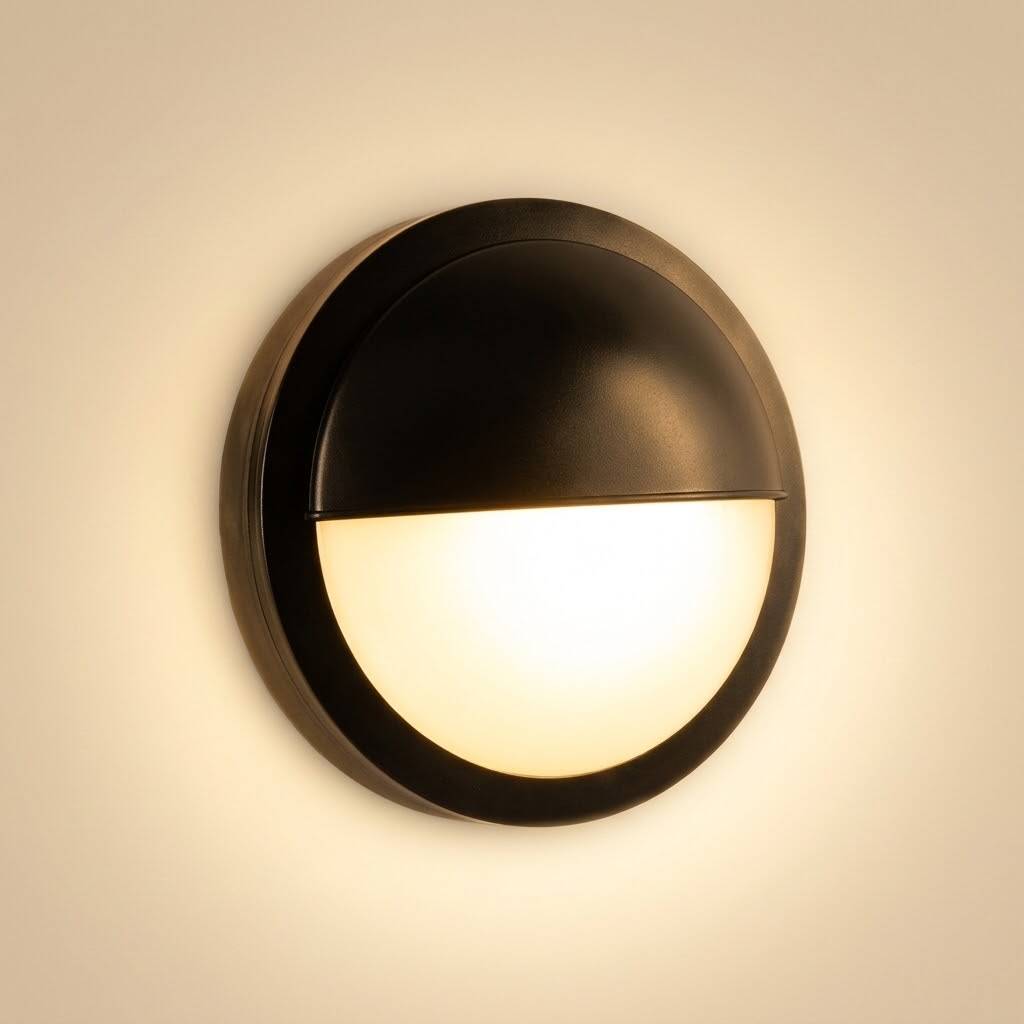 ACK 18W 3000K Günışığı 595 lm Yuvarlak LED Bulkhead Armatür (PP Gövde) AT10-21801 - 3