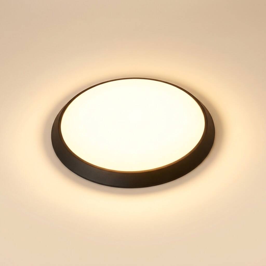 ACK 18W (Radar) 3000K Günışığı Mikrodalga Radar Sensörlü LED Tavan Armatürü (Siyah Kasa) AC19-00101 - 3