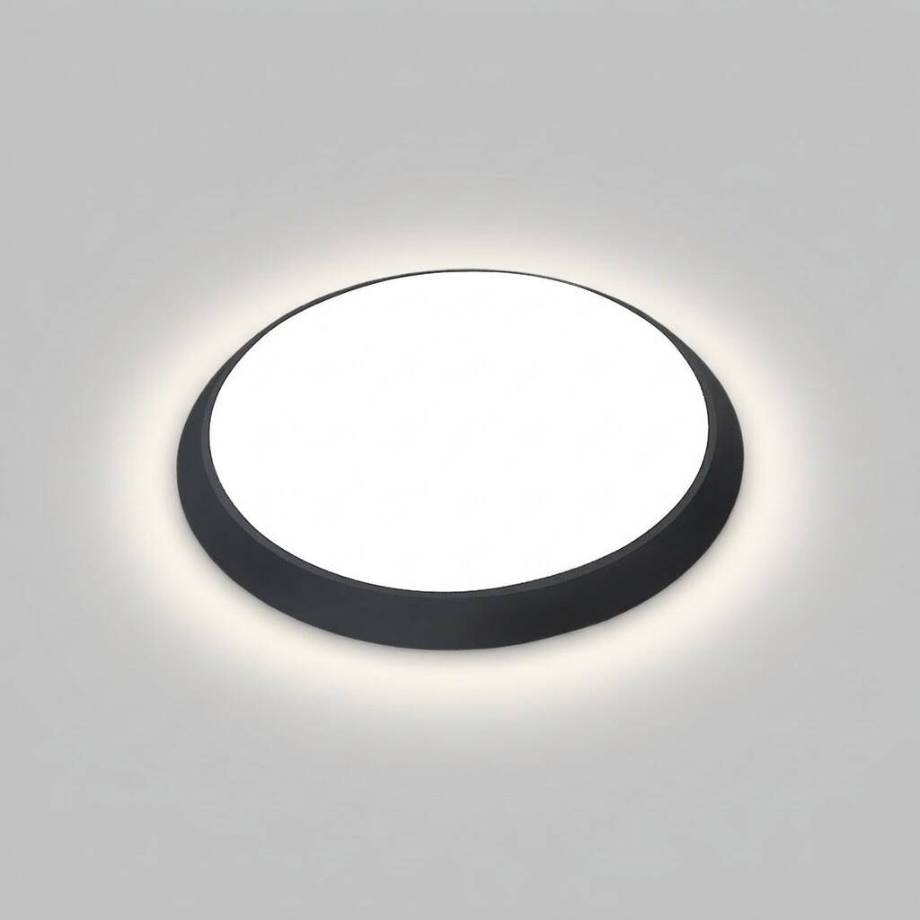 ACK 18W (Radar + Acil Kit) 4000K Ilık Beyaz Mikrodalga Radar Sensörlü LED Tavan Armatürü - Acil Aydınlatma Kitli (2 Saat) (Siyah Kasa) AC20-00111 - 3