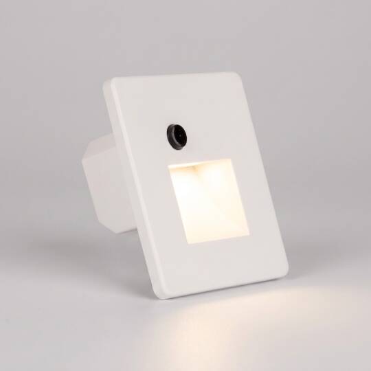 ACK 1W CCT (3 Renk) Sensörlü Gömme LED Merdiven Apliği Kare (Kare Hüzmeli) (Beyaz Kasa) AH07-01690 - 3