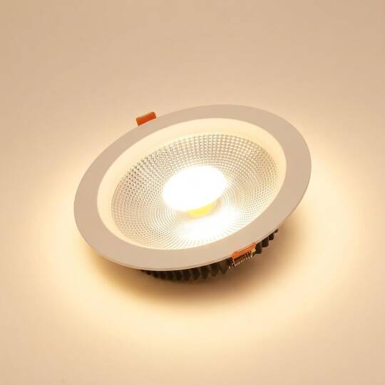 ACK 20W 3000K Günışığı 1800lm COB Led Downlight Sıva Altı Spot (Ø175 mm Beyaz Kasa) AD08-02000 - 3