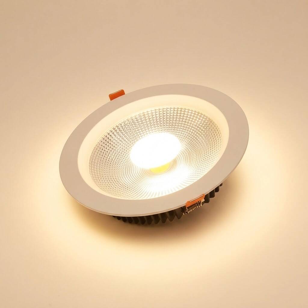 ACK 20W 3000K Günışığı 1800lm COB Led Downlight Sıva Altı Spot (Ø175 mm Beyaz Kasa) AD08-02000 - 3