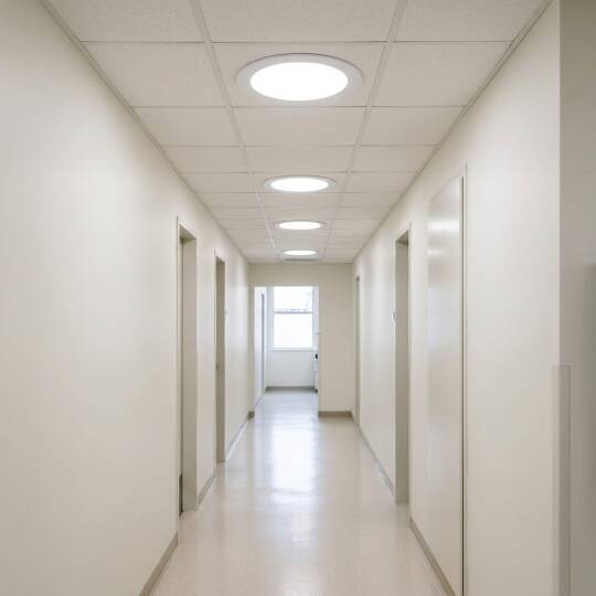 ACK 20W 4000K Ilık Beyaz 1800lm Sıva Altı Yuvarlak Led Panel (Ø240 mm Beyaz Kasa) AP01-02010 - 2