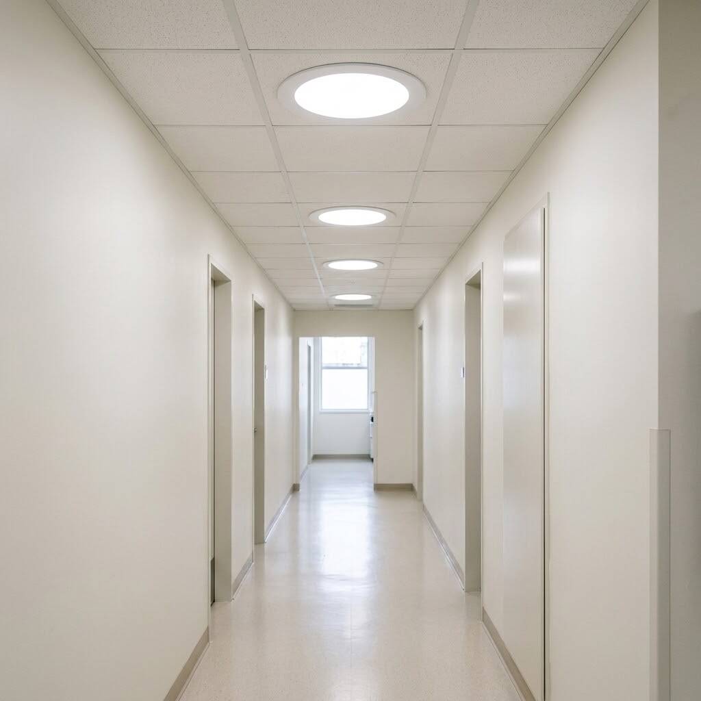 ACK 20W 4000K Ilık Beyaz 1800lm Sıva Altı Yuvarlak Led Panel (Ø240 mm Beyaz Kasa) AP01-02010 - 2