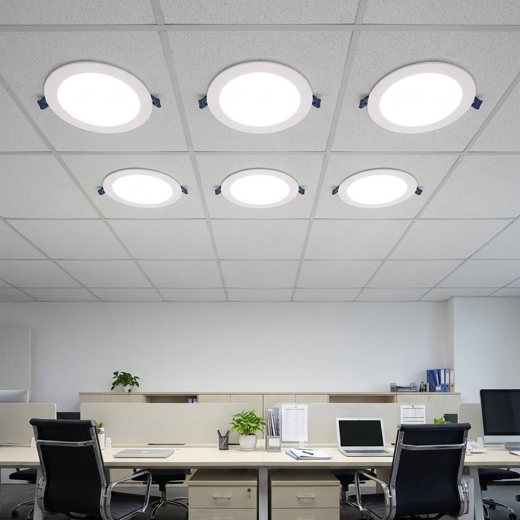 ACK 20W 6500K Beyaz 1800lm Sıva Altı Yuvarlak Led Panel (Ø240 mm Beyaz Kasa) AP01-02030 - 2