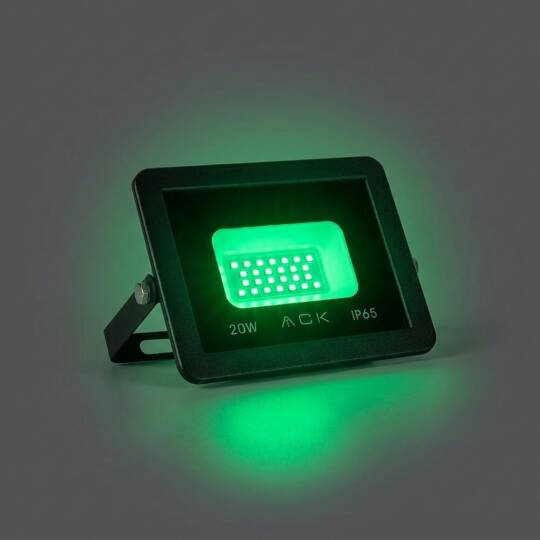 ACK 20W Yeşil LED Projektör AT62-02052 - 3