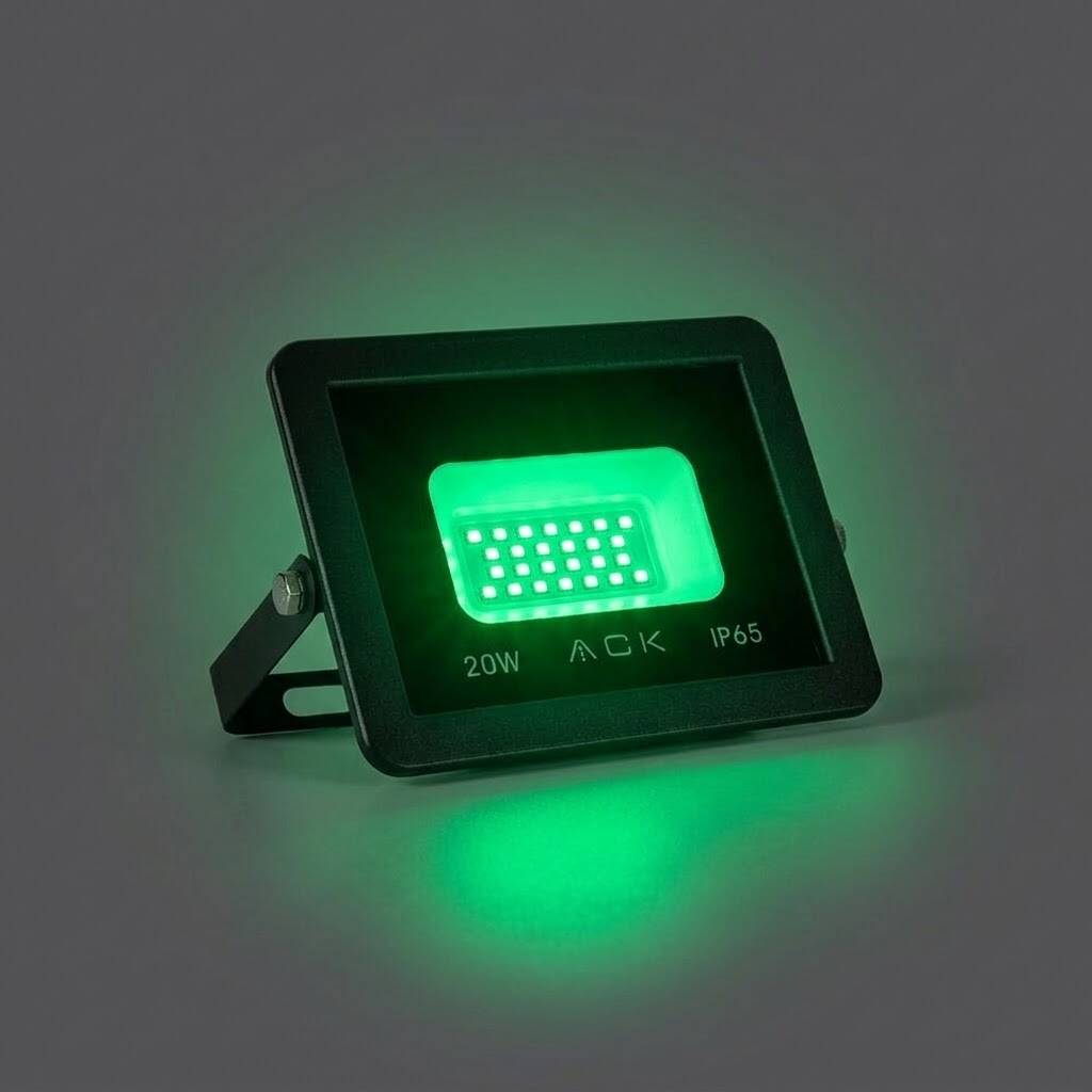 ACK 20W Yeşil LED Projektör AT62-02052 - 3