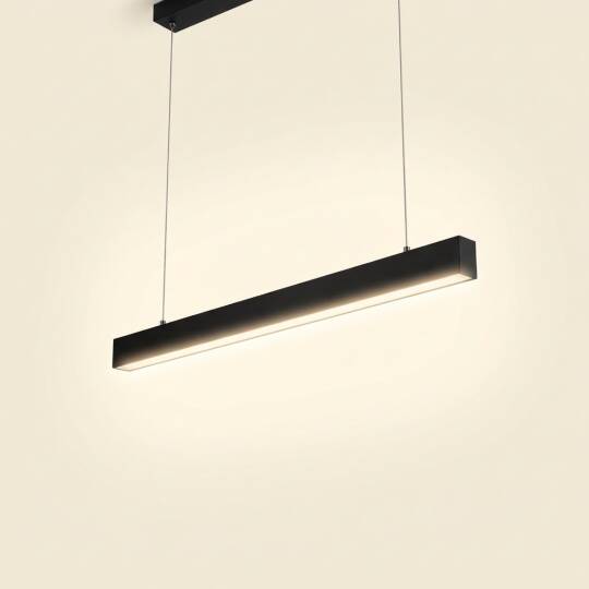 ACK 22W 3000K Günışığı 40x60x610 mm Sıva Üstü / Sarkıt Linear (Lineer) Armatür Siyah Kasa AL01-22601 - 3