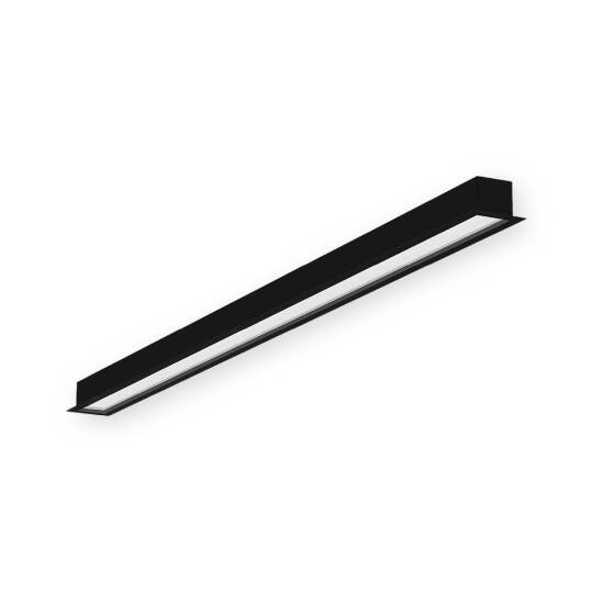 ACK 22W 3000K Günışığı G:72.10 x L:610 mm Sıva Altı (Gömme) Linear (Lineer) Armatür Siyah Kasa AL03-22601